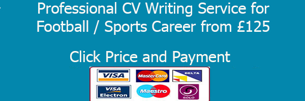 cv writing service for football career or sports career 
